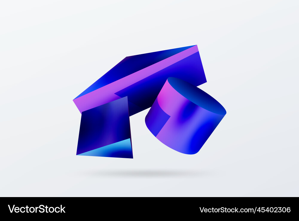 3d abstract background shapes triangle Royalty Free Vector