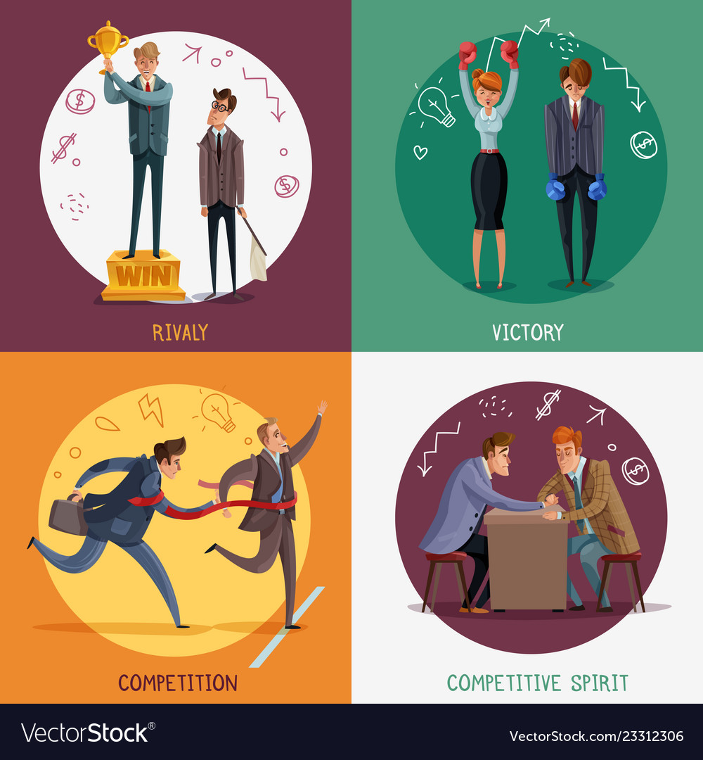 Business competitions design concept Royalty Free Vector