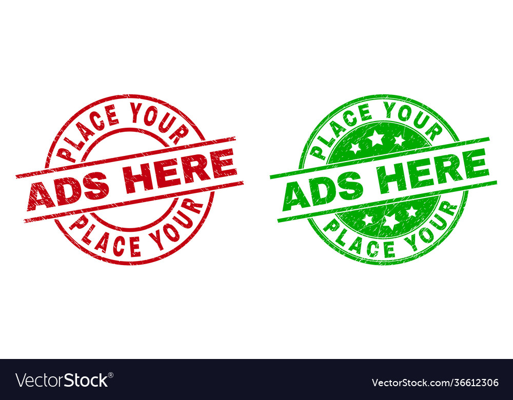 Place your ads here round watermarks with corroded