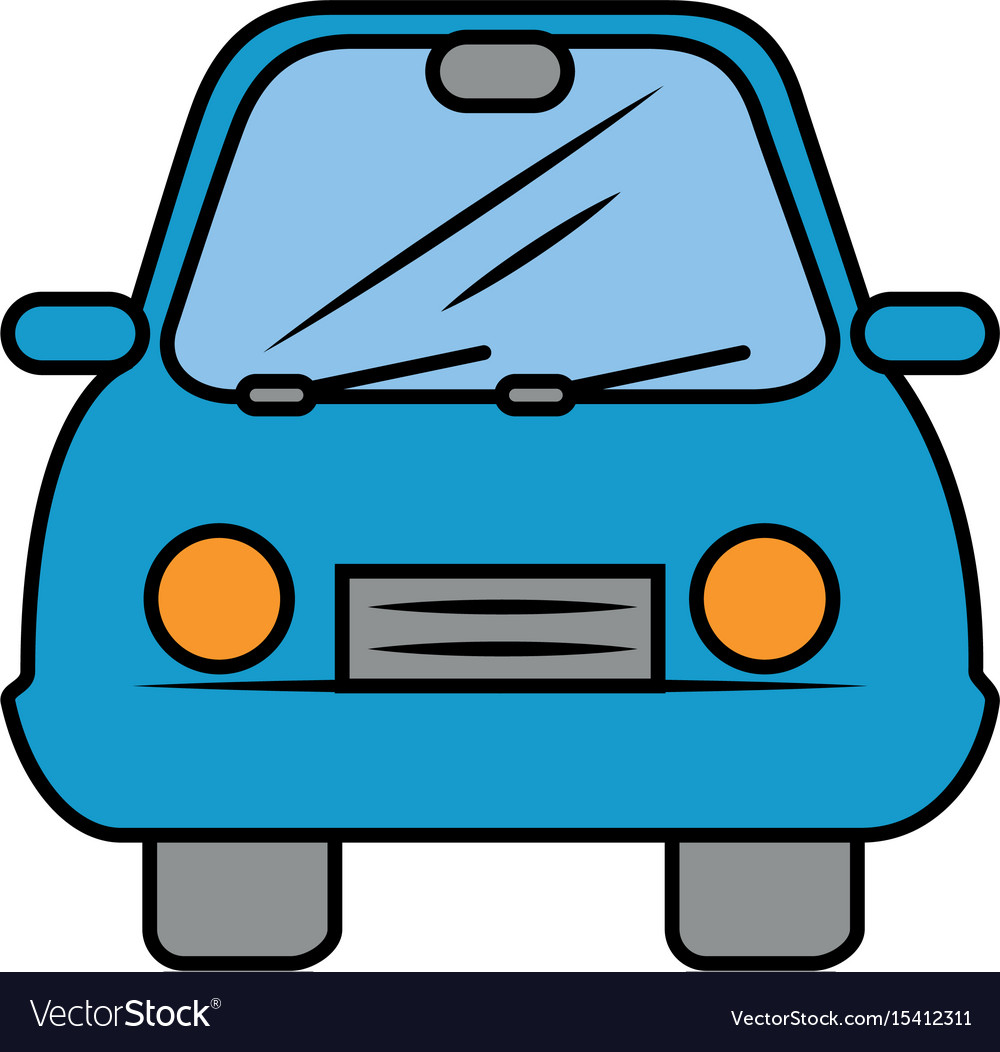 Isolated particular car Royalty Free Vector Image