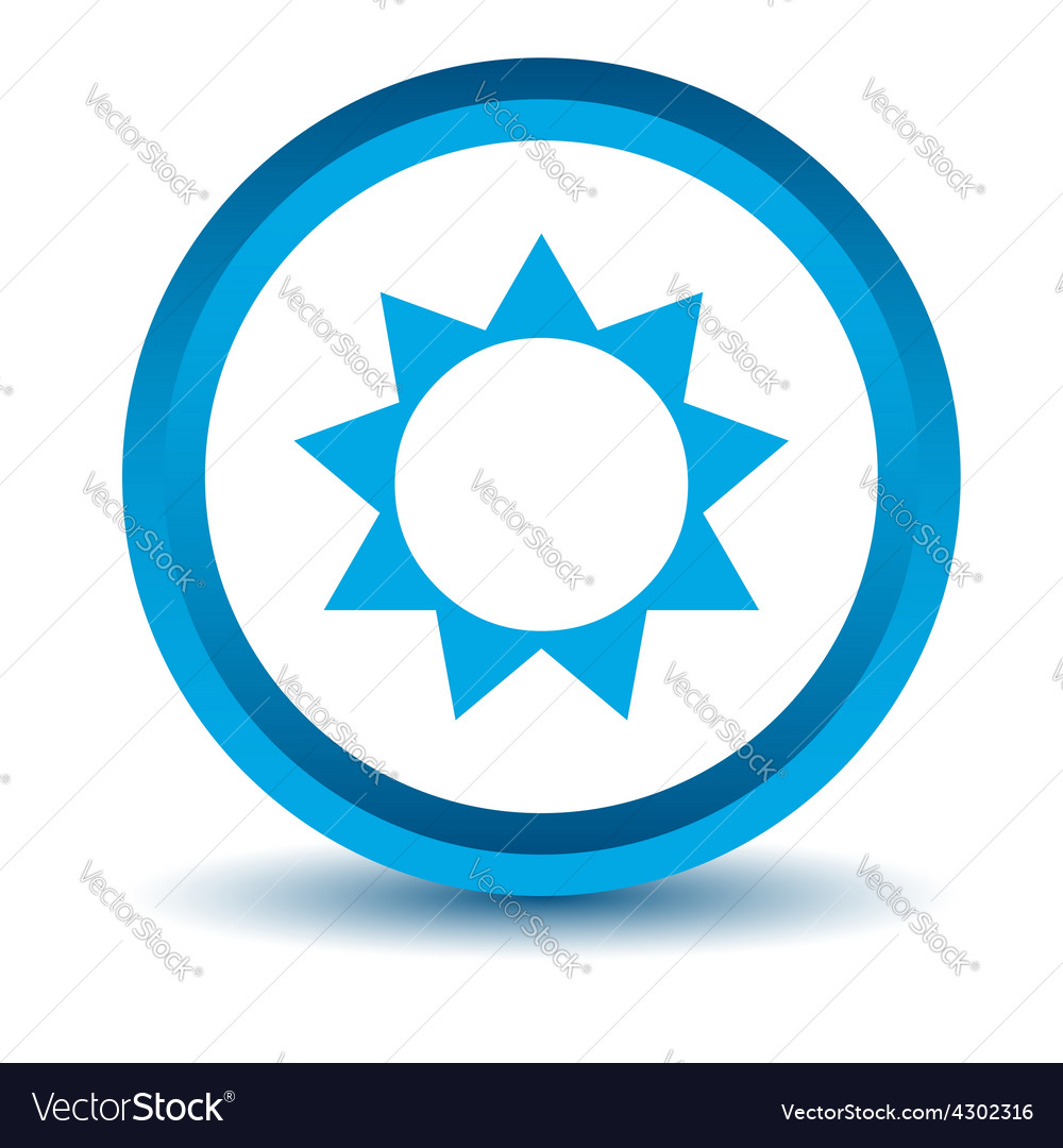 Blue sun icon Royalty Free Vector Image - VectorStock