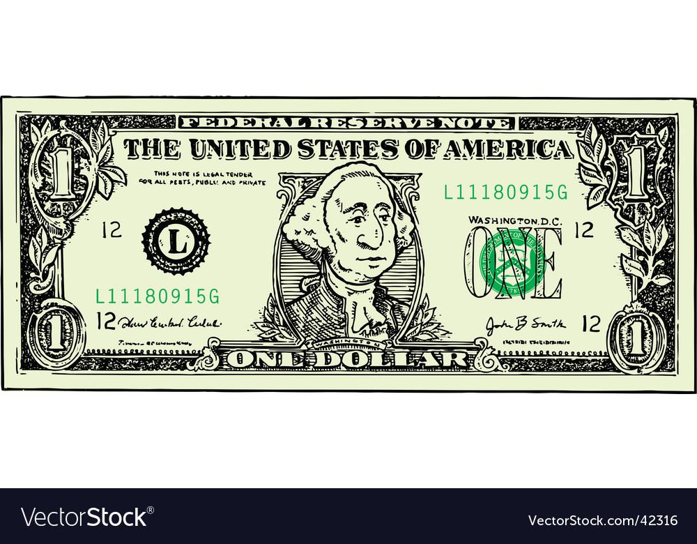 cartoon dollar bill