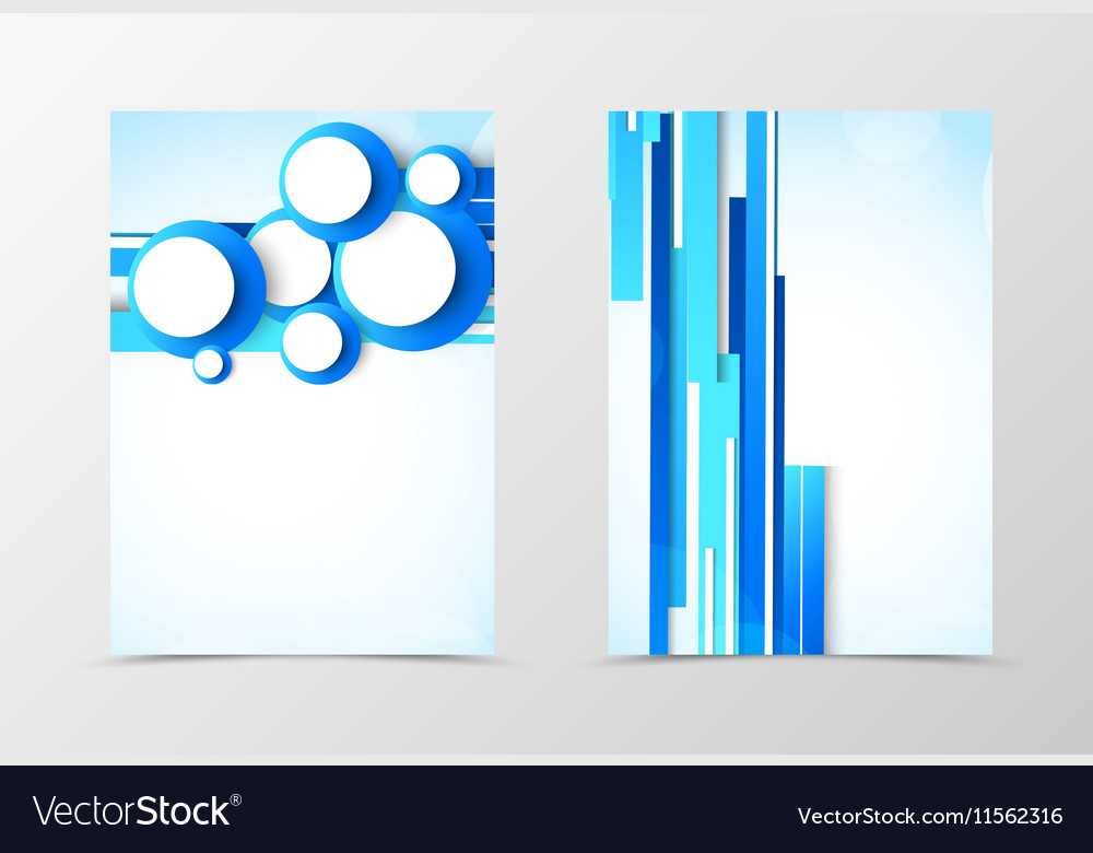 front and back digital flyer template design vector image digital flyer template
