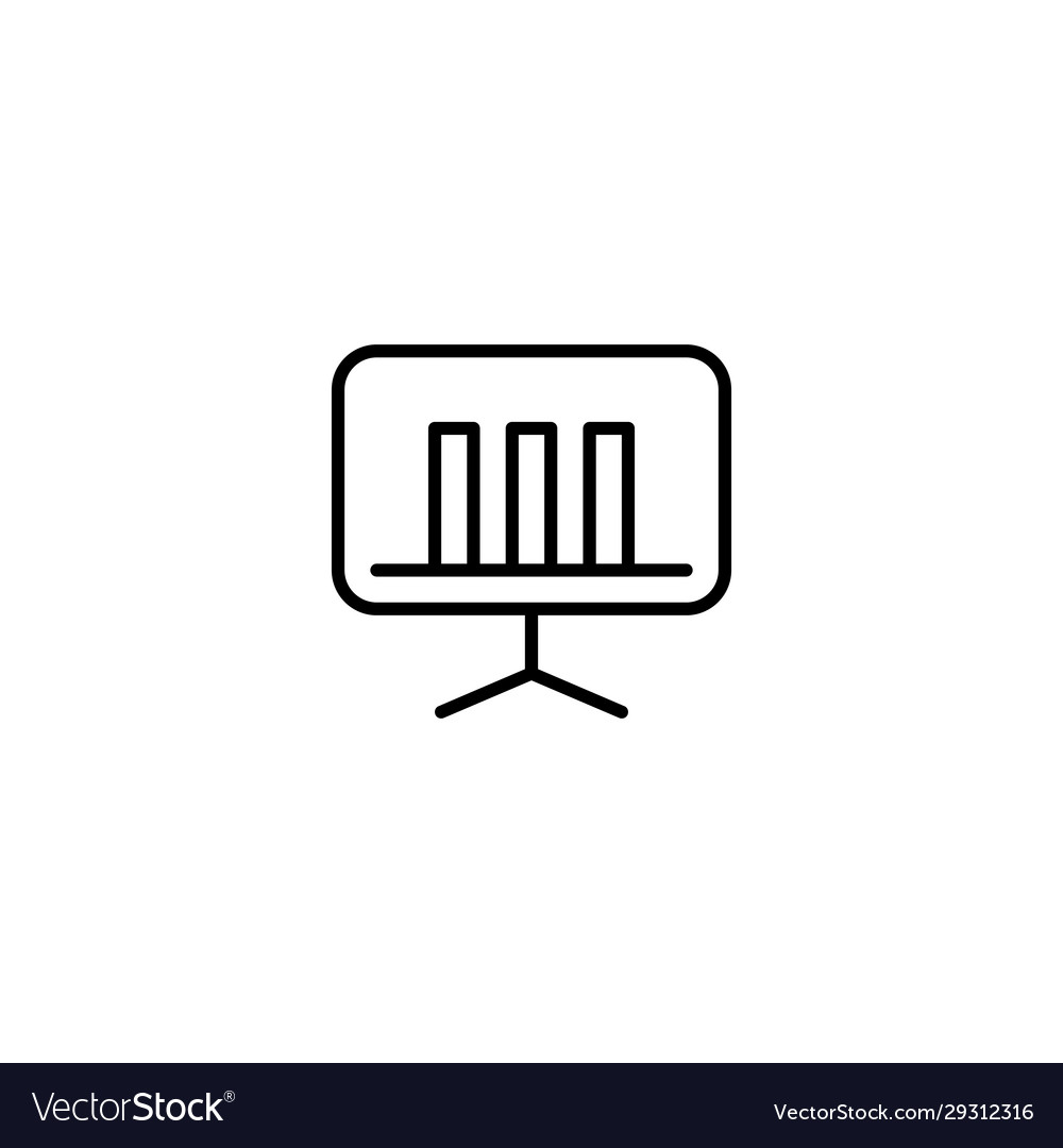 Graph data icon Royalty Free Vector Image - VectorStock