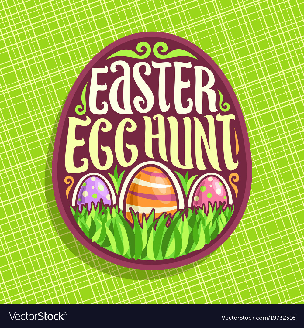 Logo For Easter Holiday Royalty Free Vector Image