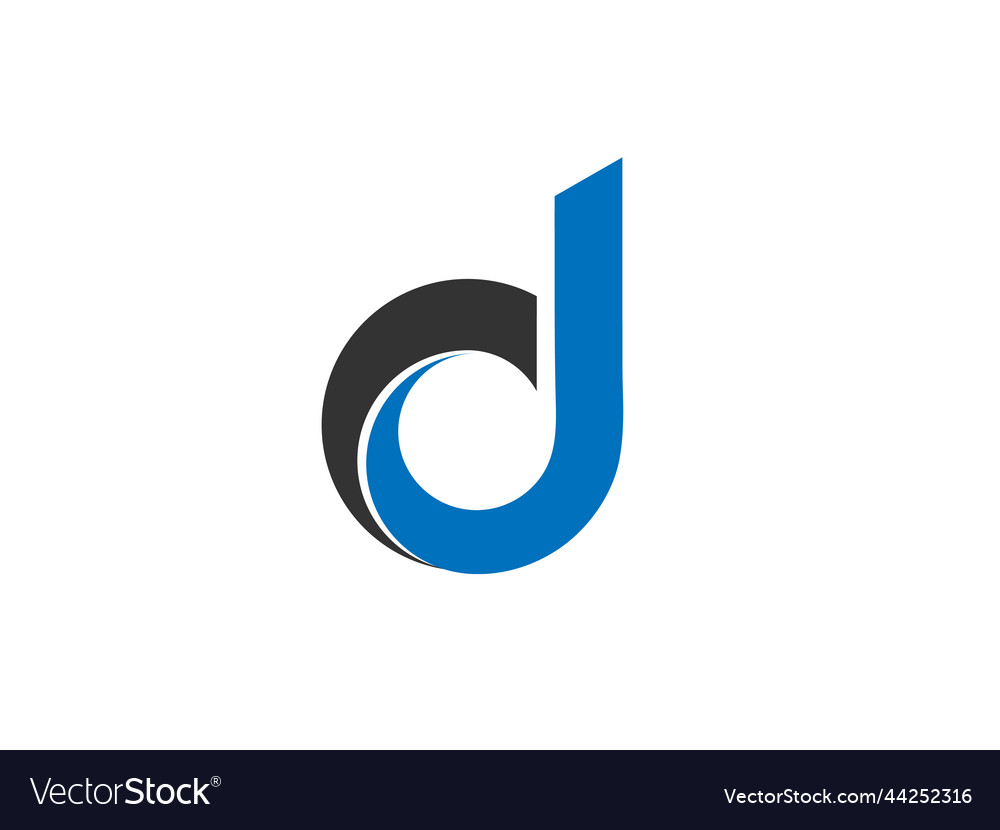 Modern d letter logo design Royalty Free Vector Image