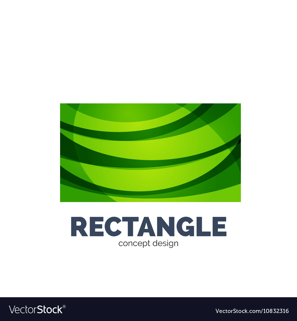 Rectangle logo Royalty Free Vector Image VectorStock