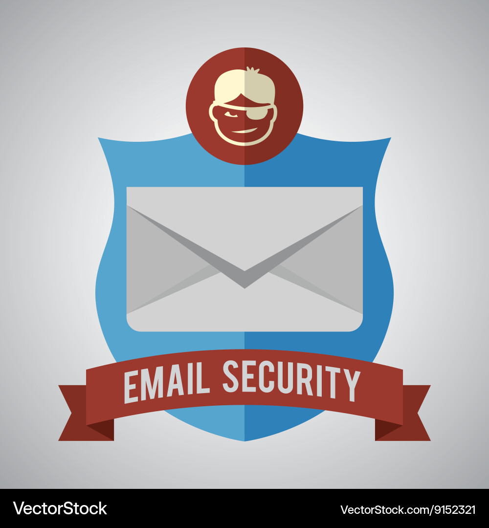 Email design envelope icon isolated Royalty Free Vector