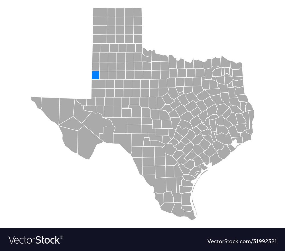 Map yoakum in texas Royalty Free Vector Image - VectorStock