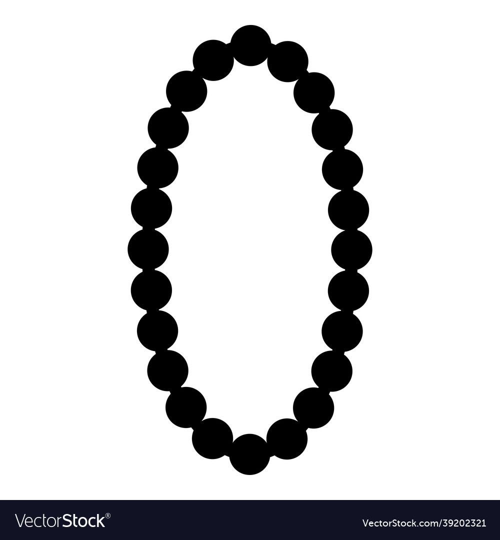 Necklace pearl jewelry with pearl bead bijouterie Vector Image