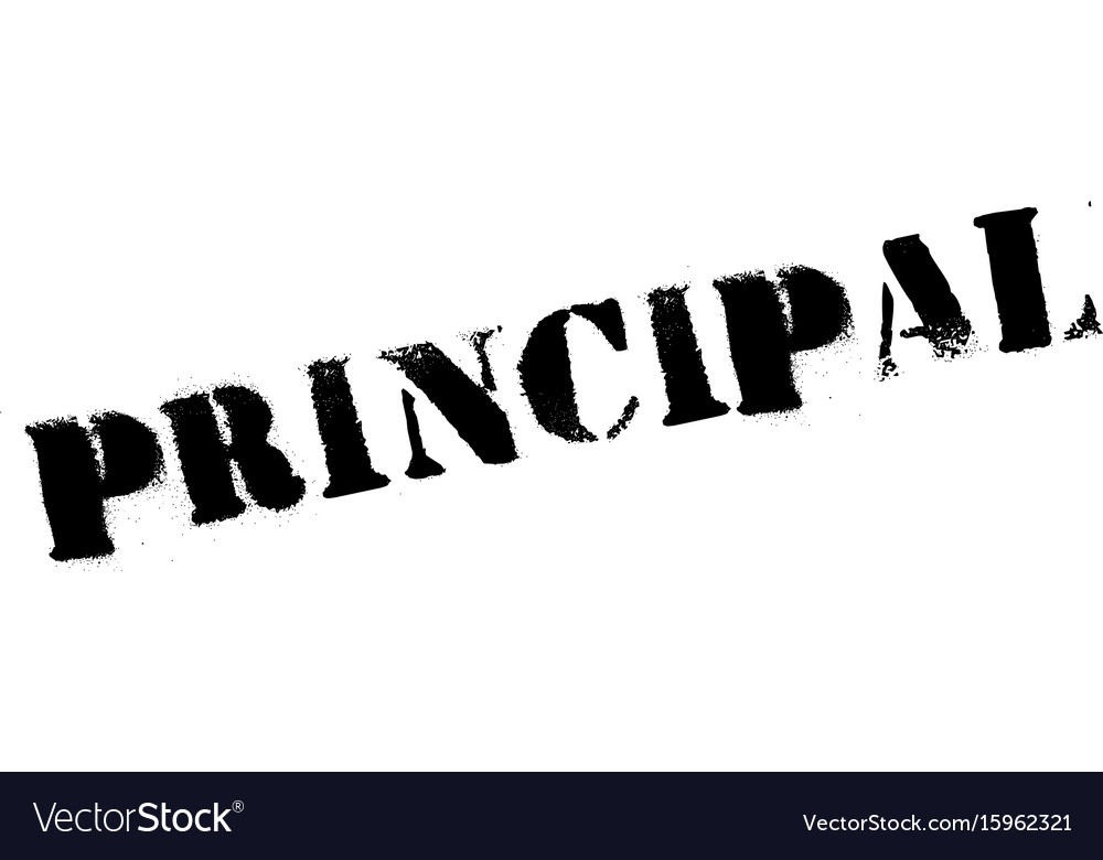 Principal rubber stamp Royalty Free Vector Image