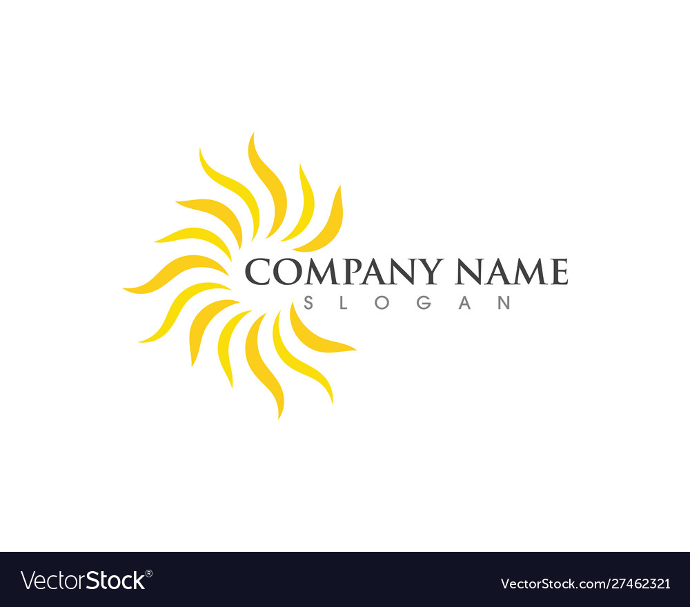 Sun icon logo Royalty Free Vector Image - VectorStock