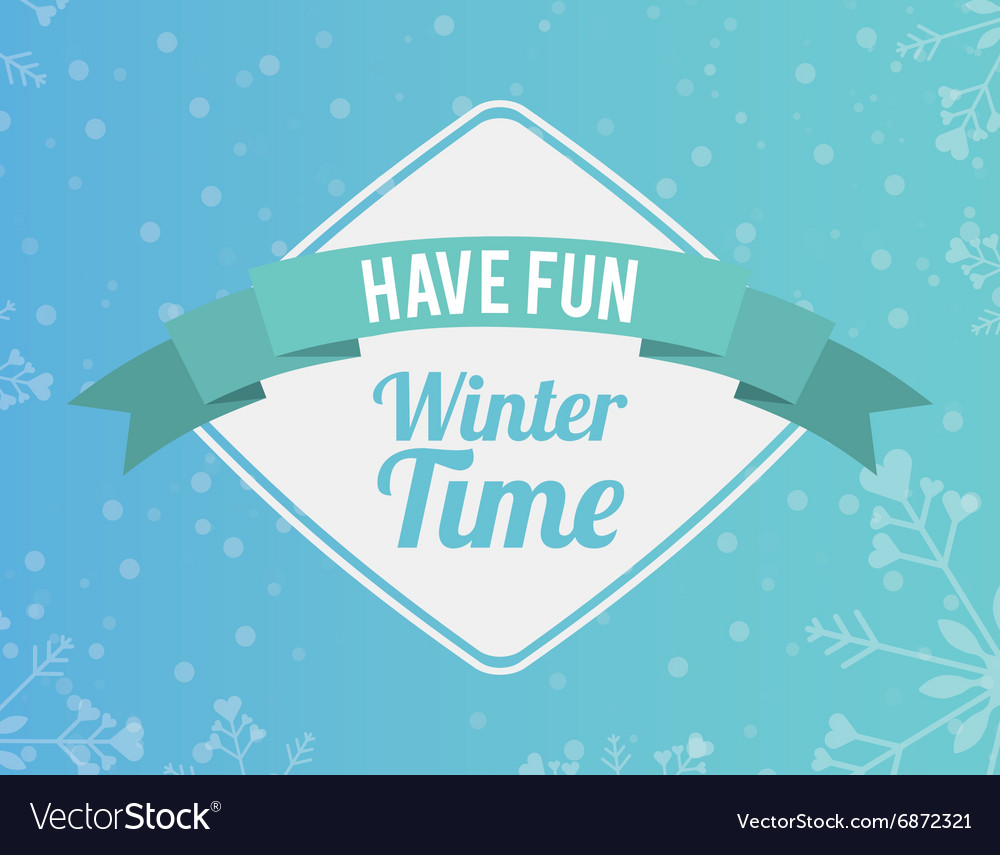 Welcome winter design Royalty Free Vector Image