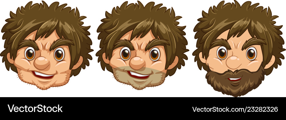 A head man Royalty Free Vector Image - VectorStock