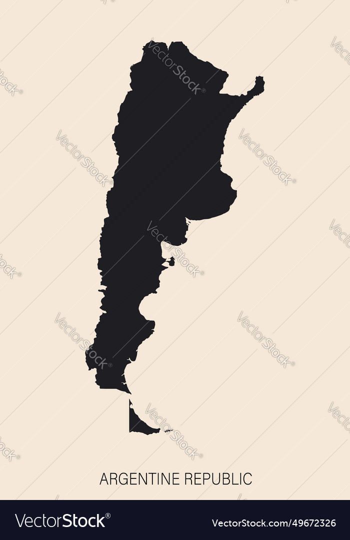 Highly detailed argentina map with borders Vector Image