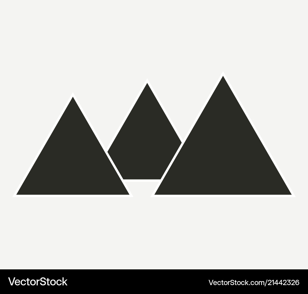 Pyramids icon Royalty Free Vector Image - VectorStock