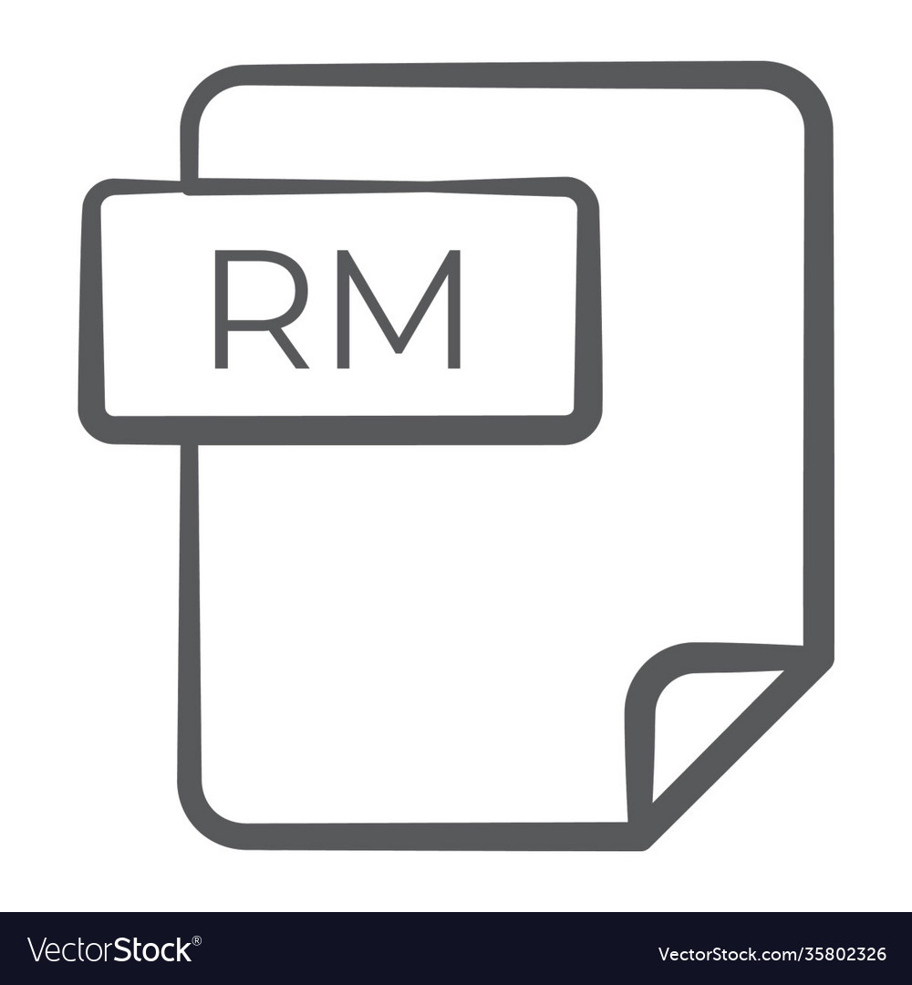 Rm file Royalty Free Vector Image VectorStock