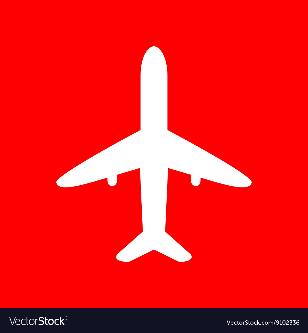 Airplane sign Royalty Free Vector Image - VectorStock