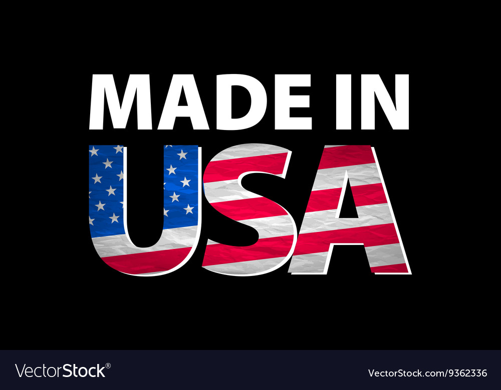 Made in the usa logo Royalty Free Vector Image