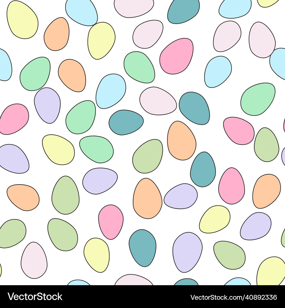 Seamless pattern with colorful easter eggs Vector Image