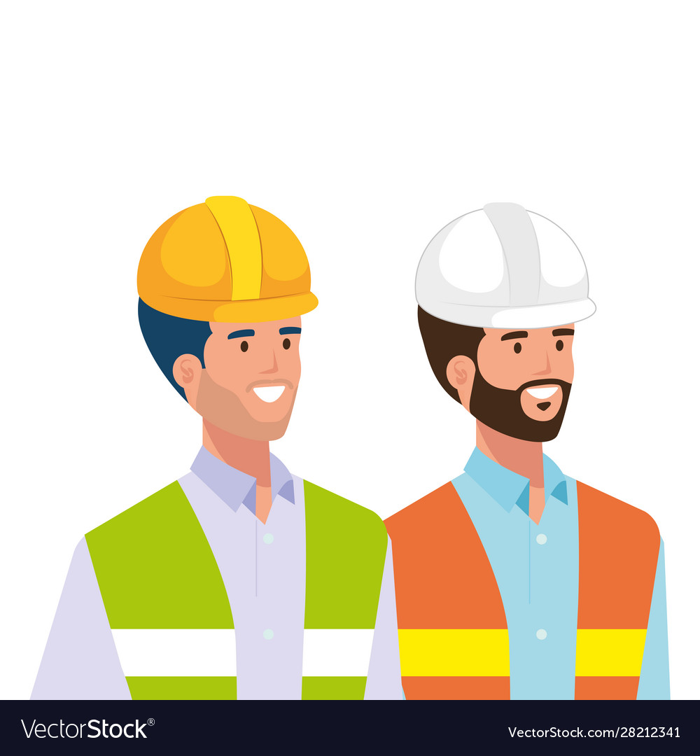 Builder man Royalty Free Vector Image - VectorStock