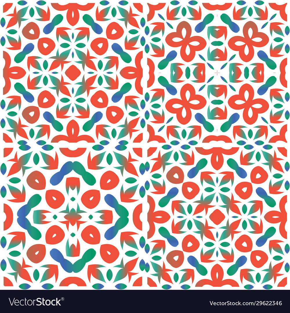 Decorative color in traditional ceramic tiles Vector Image