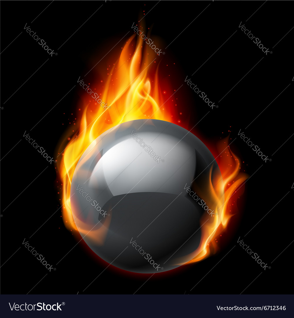 Fire sphere Royalty Free Vector Image - VectorStock