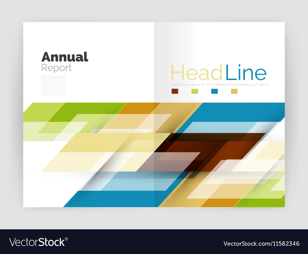 Motion concept business annual report cover Vector Image