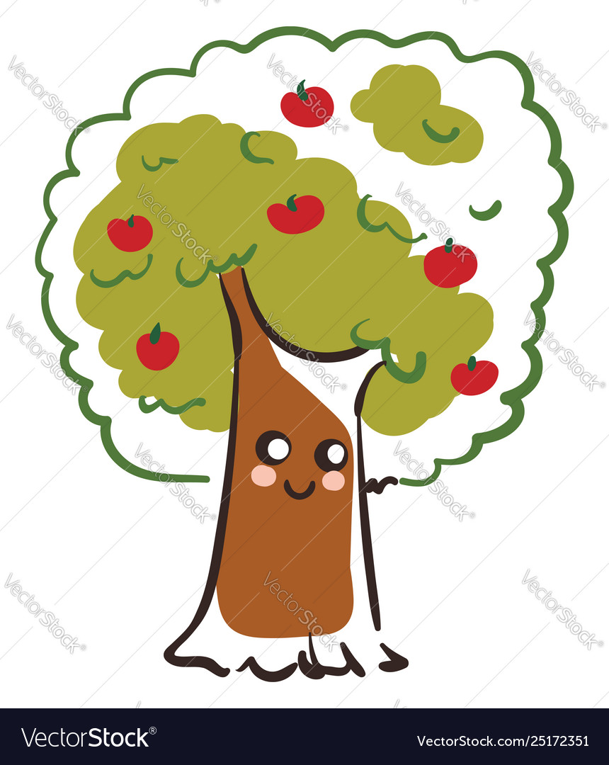 cute apple tree clip art