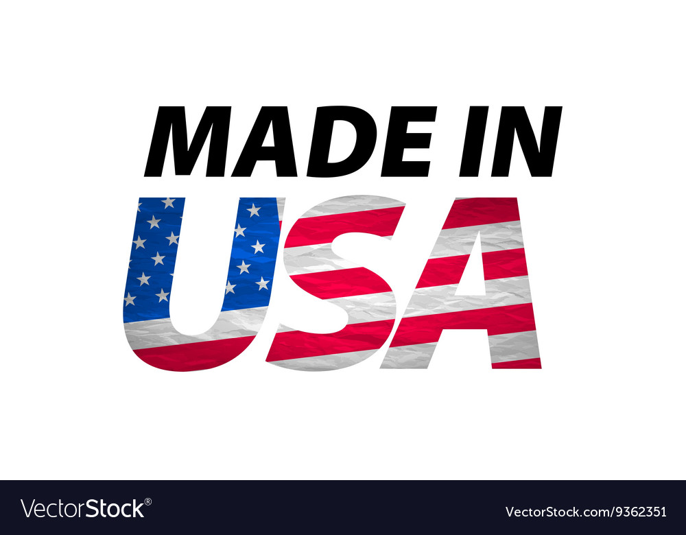 Made in the usa logo Royalty Free Vector Image