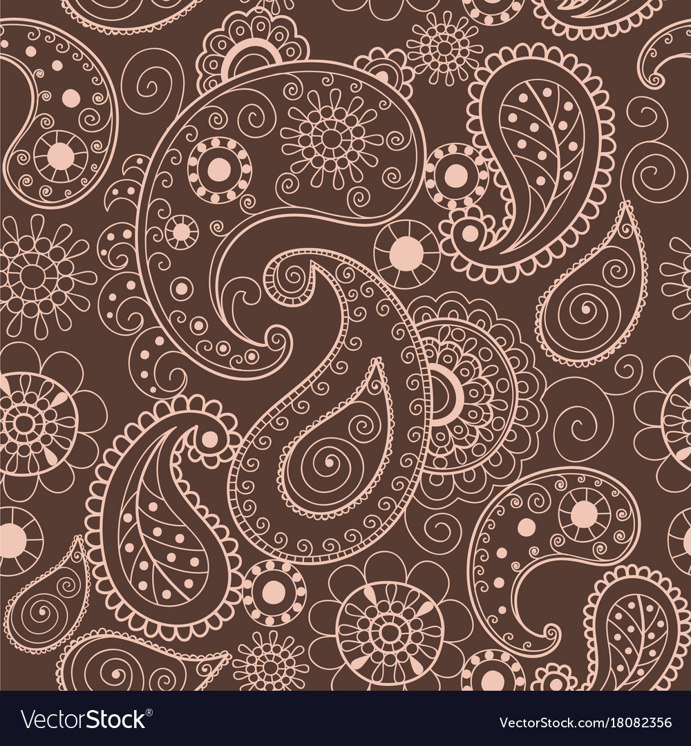 Floral mehendi pattern ornament Royalty Free Vector Image