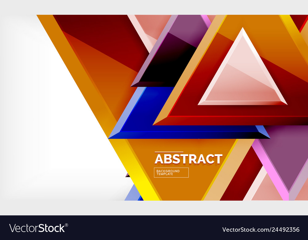 Tech futuristic geometric 3d shapes minimal Vector Image