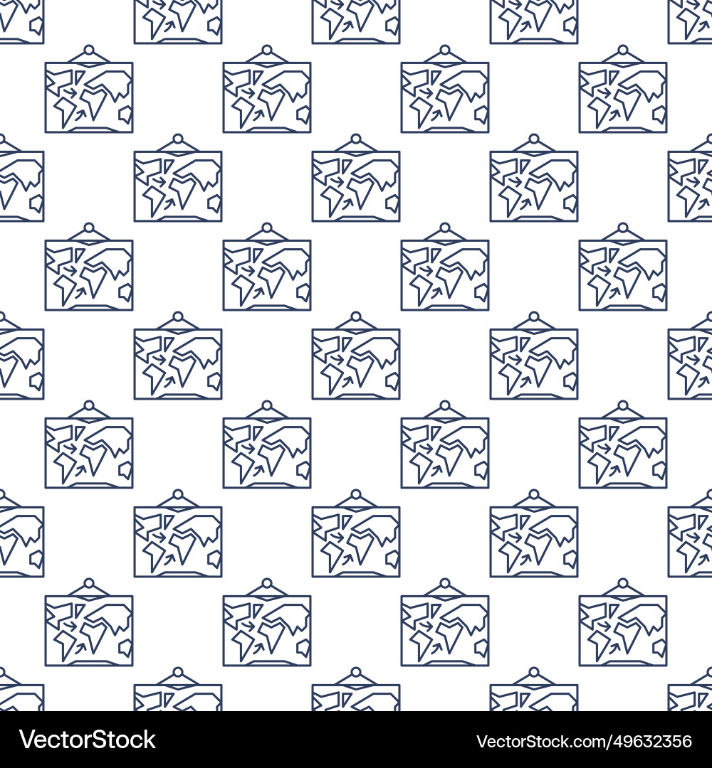World military map concept line seamless pattern Vector Image