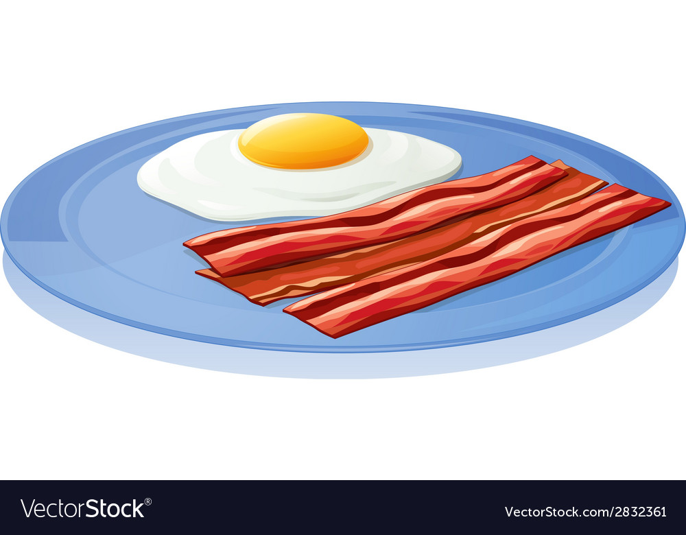 Eggs and Bacon PNG Vector Clipart​