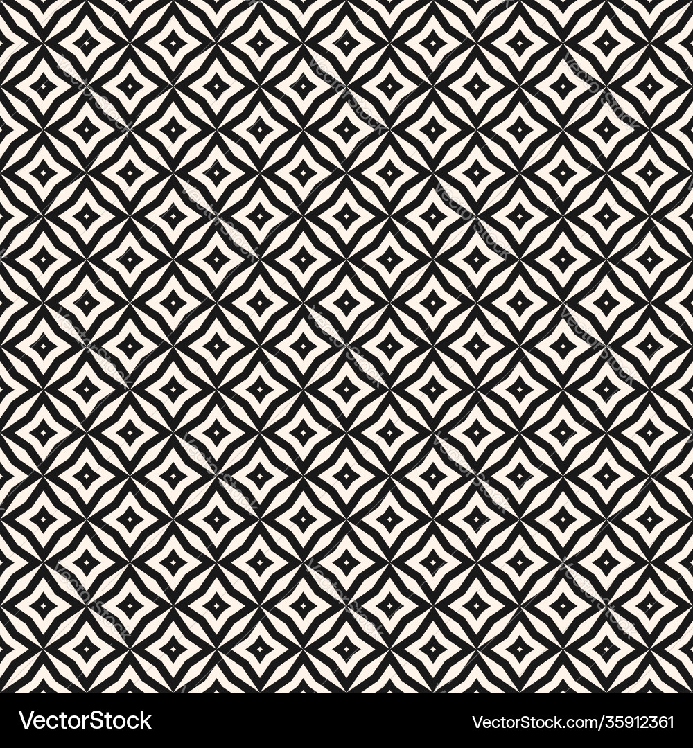 Abstract grid seamless pattern elegant black Vector Image