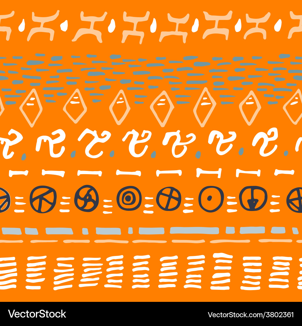 Abstract stripes horizontal seamless pattern Vector Image