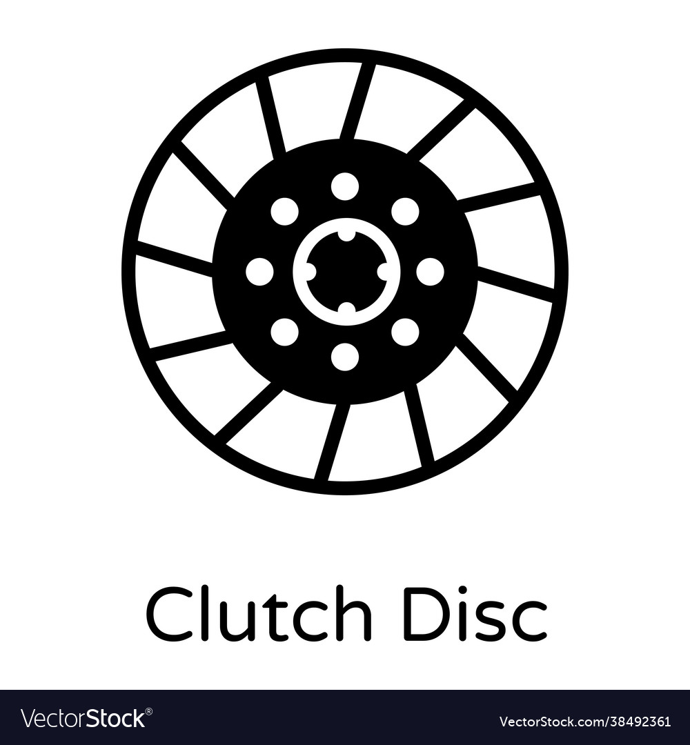 Clutch disc Royalty Free Vector Image VectorStock