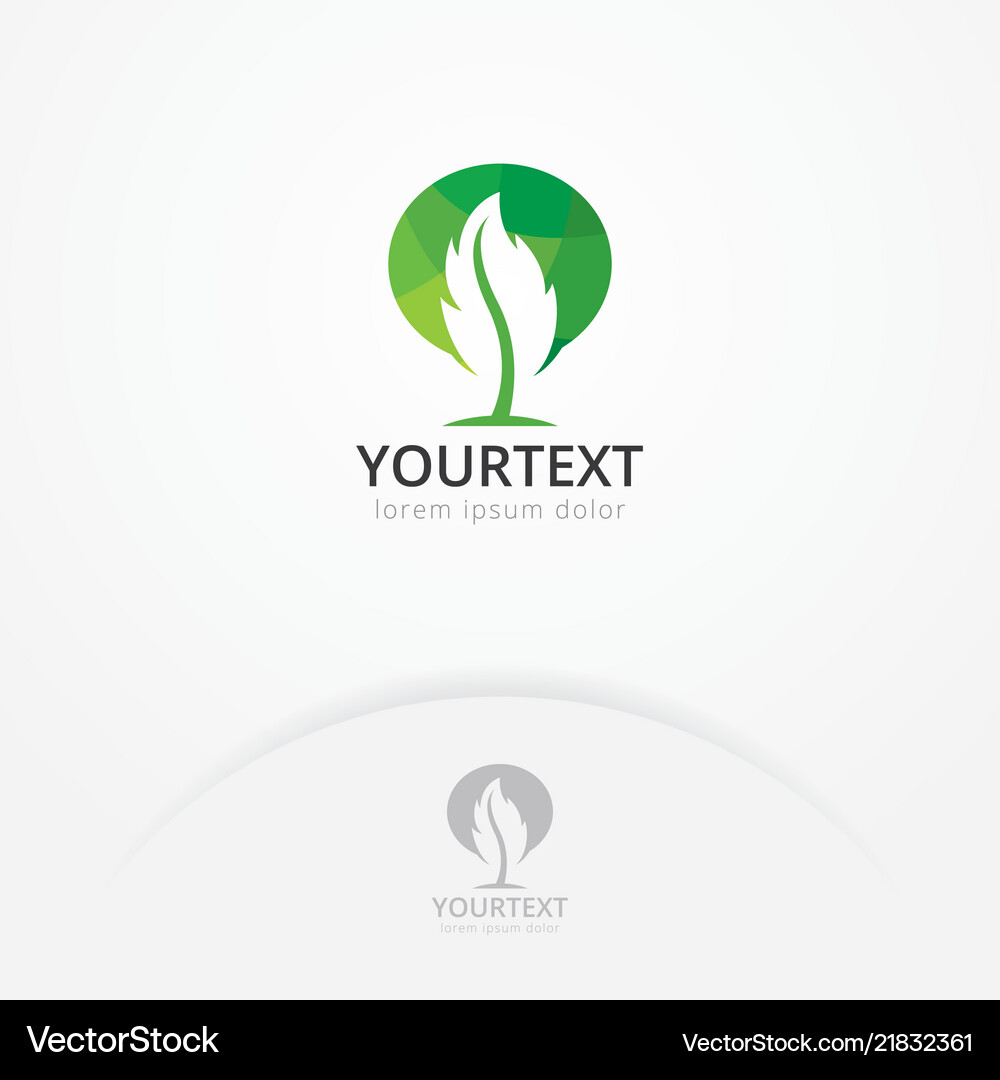 Leaf logo design Royalty Free Vector Image - VectorStock