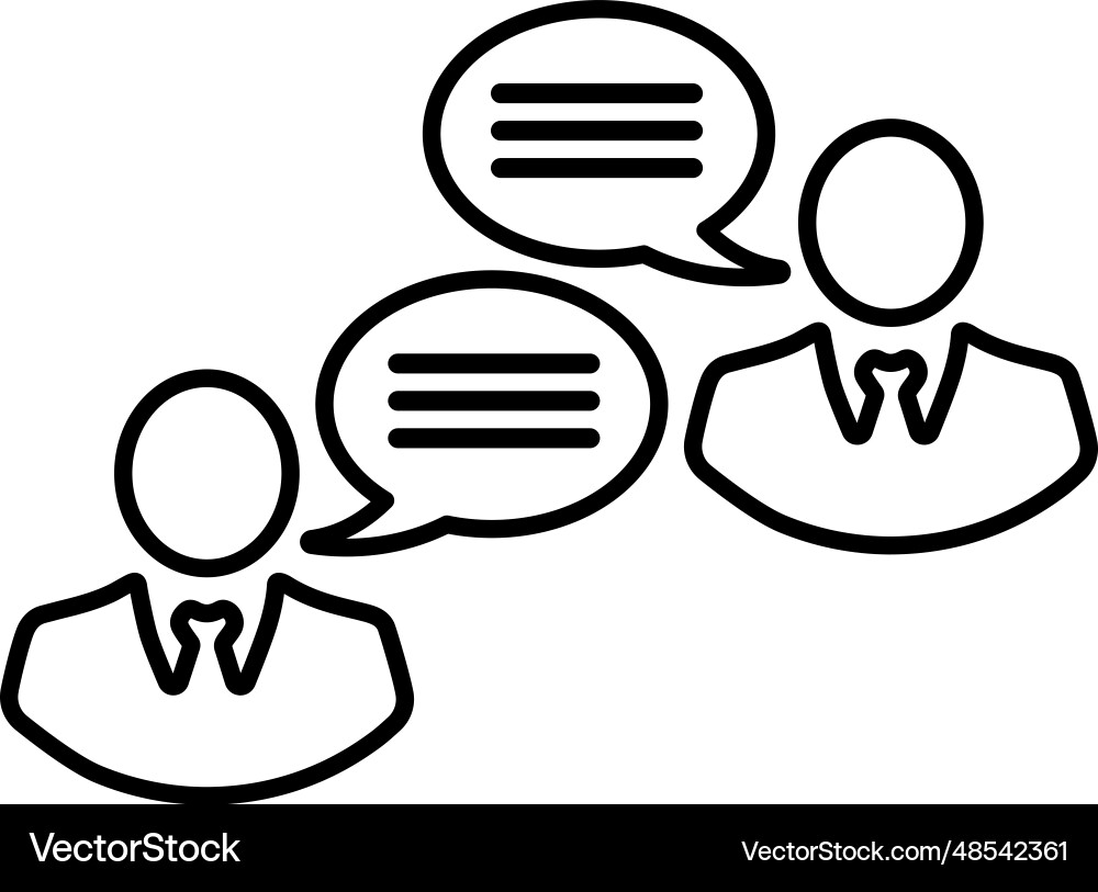 Professional chat icon Royalty Free Vector Image
