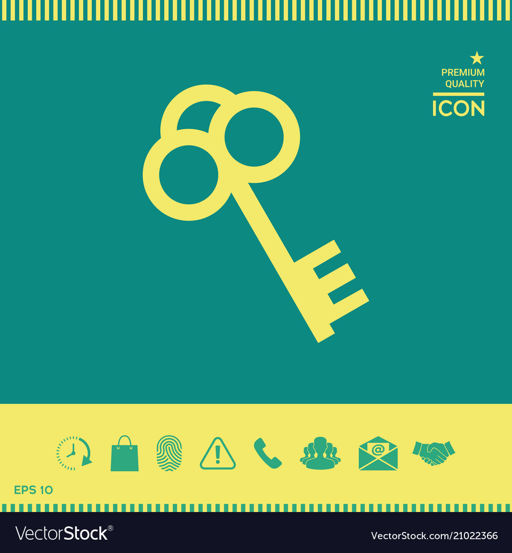 Key icon symbol Royalty Free Vector Image - VectorStock