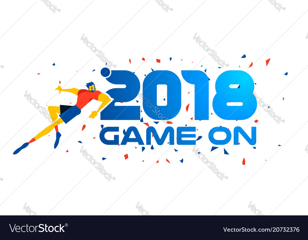 2018 Soccer Player Web Banner For Sport Event Vector Image
