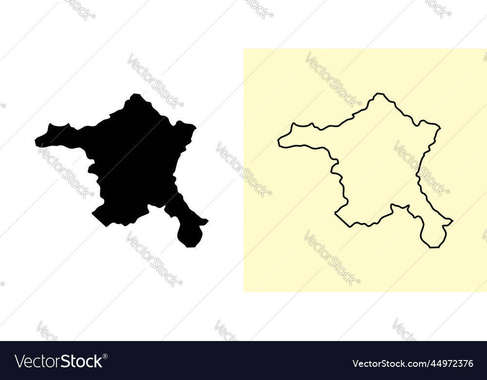 Ankara map turkey asia filled and outline map Vector Image