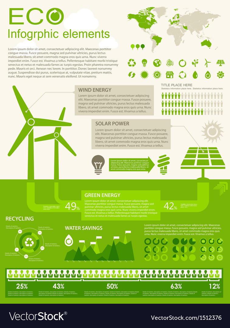 Eco infographic elements