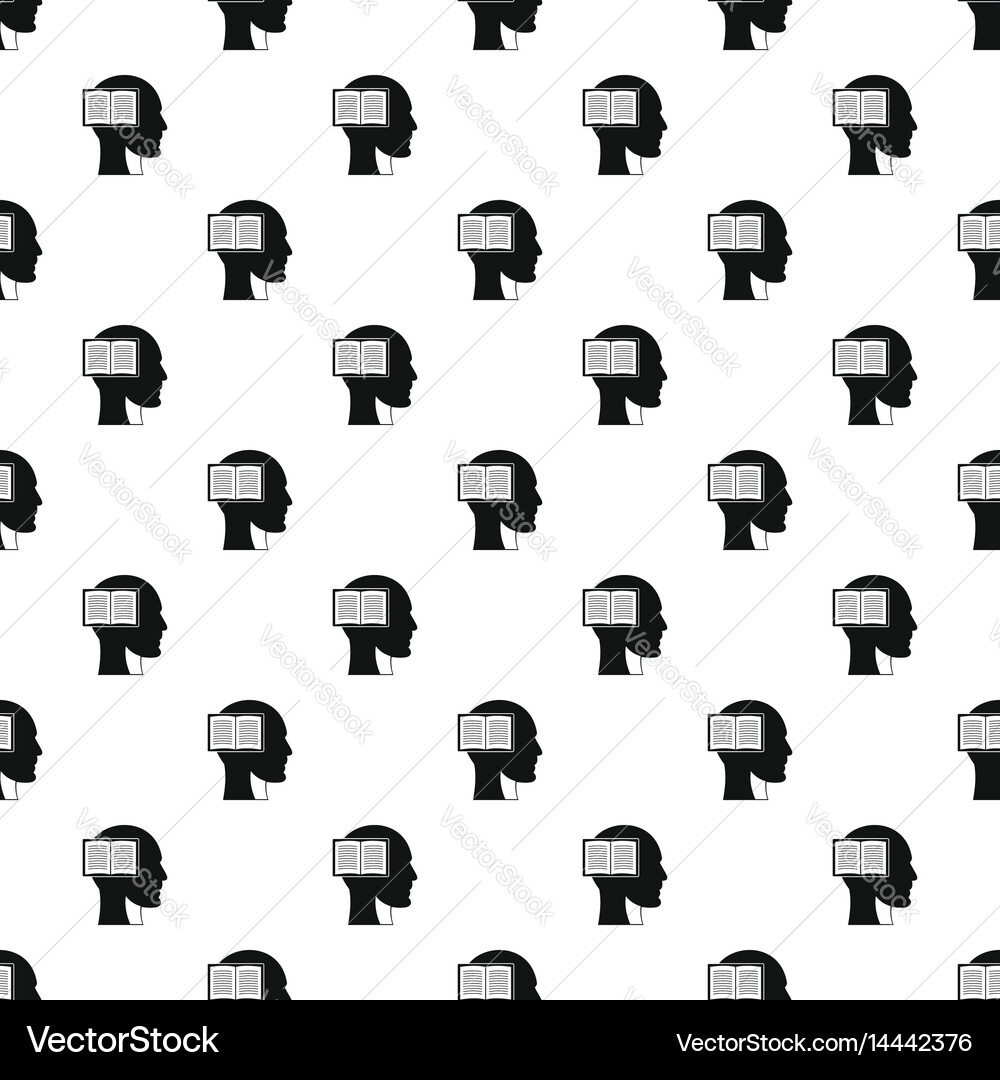 Head with puzzle pattern Royalty Free Vector Image