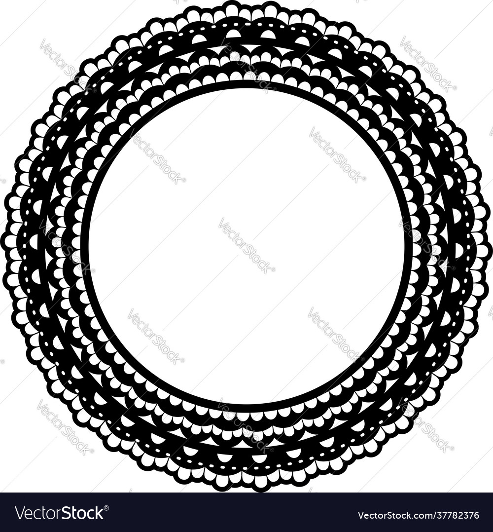 Ribbon monogram frame Royalty Free Vector Image