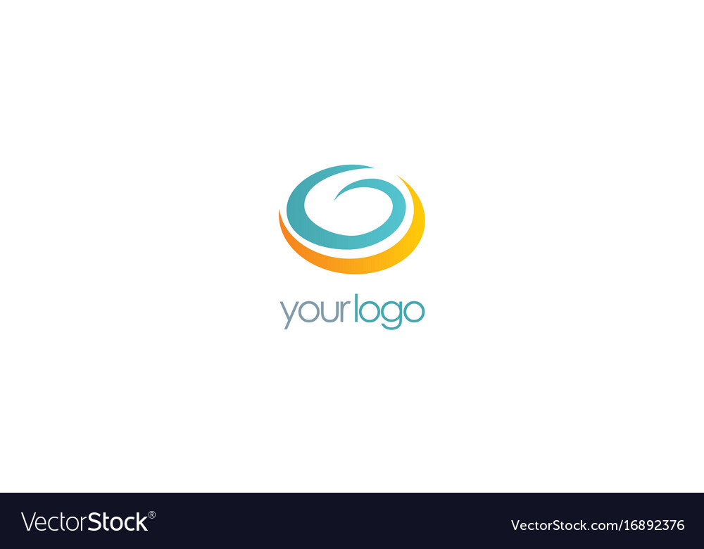 Round abstract letter g logo Royalty Free Vector Image