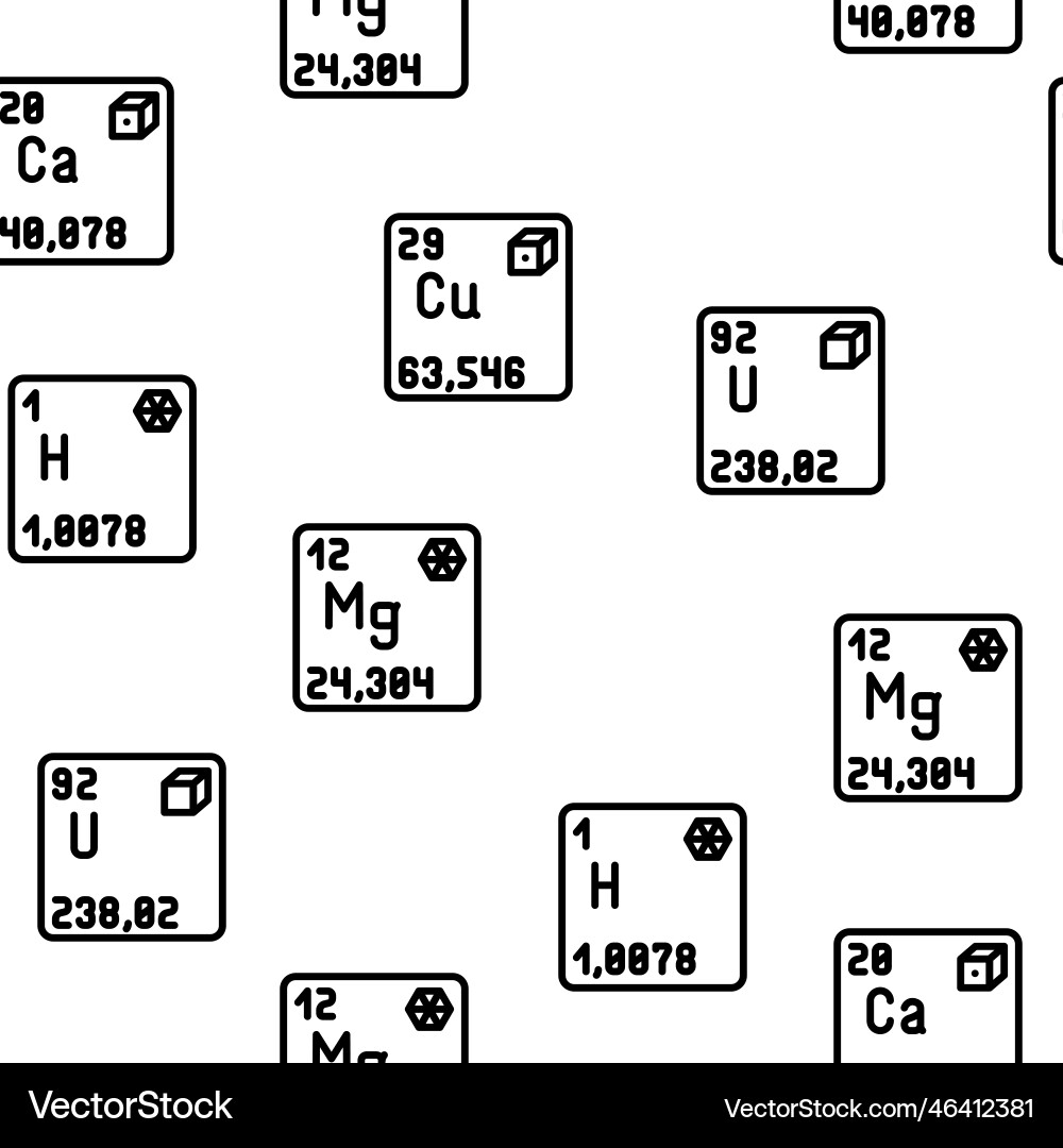 Chemistry science chemical seamless pattern Vector Image