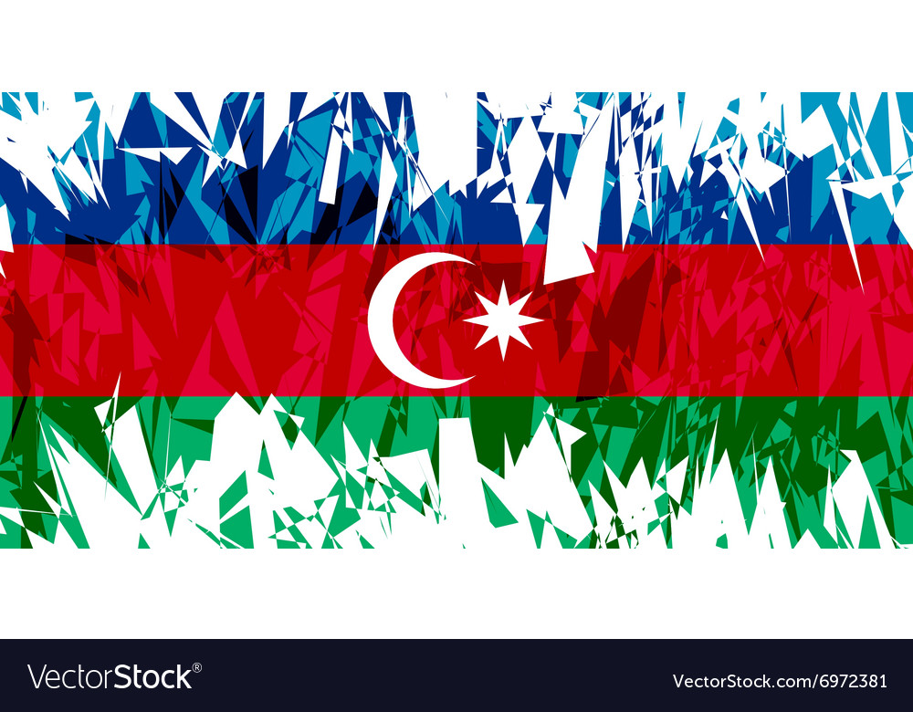 Flag of azerbaijan Royalty Free Vector Image - VectorStock