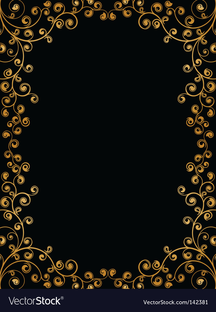 Floral frame Royalty Free Vector Image - VectorStock