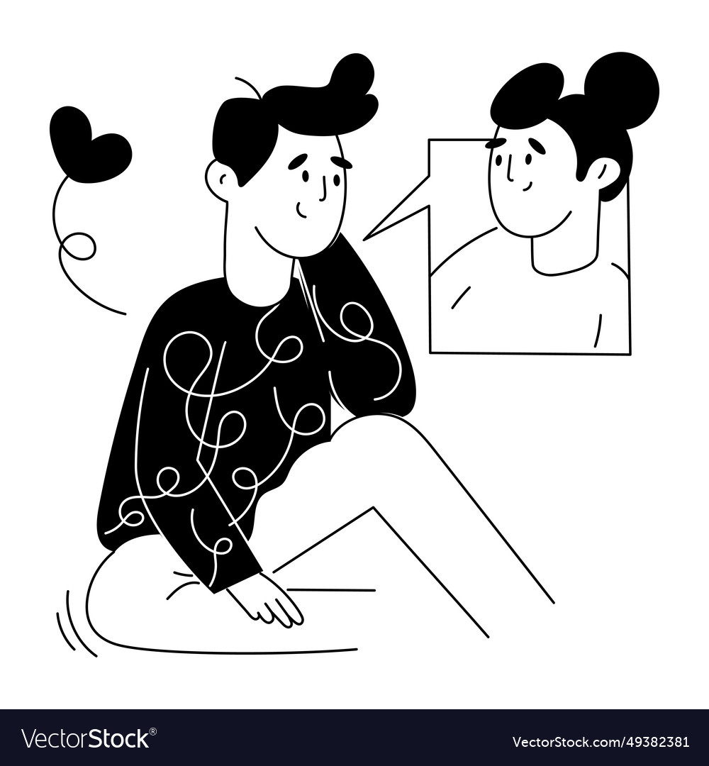 Love chat Royalty Free Vector Image - VectorStock
